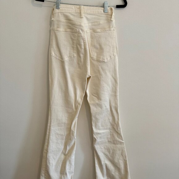 Rag & Bone Casey High Rise Flare White Jeans Denim Pants Stretch - size 25 - Picture 7 of 7